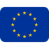 How Flag: European Union emoji looks on Twitter.