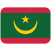 How Flag: Mauritania emoji looks on Twitter.