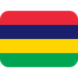 How Flag: Mauritius emoji looks on Twitter.