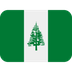 How Flag: Norfolk Island emoji looks on Twitter.