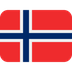 Como o emoji do Bandeira: Noruega é exibido no Twitter.