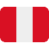 How Flag: Peru emoji looks on Twitter.