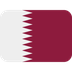 How Flag: Qatar emoji looks on Twitter.