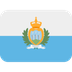 How Flag: San Marino emoji looks on Twitter.