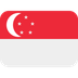 Cómo se ve el emoji Bandera: Singapur en Twitter.