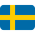 How Flag: Sweden emoji looks on Twitter.