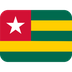 Como o emoji do Bandeira: Togo é exibido no Twitter.