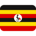 How Flag: Uganda emoji looks on Twitter.