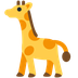 Como o emoji do Girafa é exibido no Twitter.