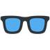 Cómo se ve el emoji Gafas en Twitter.