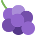 How Grapes emoji looks on Twitter.