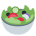 Como o emoji do Salada verde é exibido no Twitter.