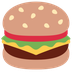 Cómo se ve el emoji Hamburguesa en Twitter.