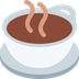 Como o emoji do Café é exibido no Twitter.