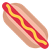 How Hot Dog emoji looks on Twitter.