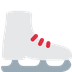 How Ice Skate emoji looks on Twitter.