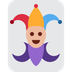 איך ג׳וקר emoji נראה על Twitter.