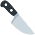 How Kitchen Knife emoji looks on Twitter.