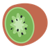 How Kiwi Fruit emoji looks on Twitter.