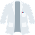 How Lab Coat emoji looks on Twitter.