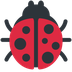 How Lady Beetle emoji looks on Twitter.