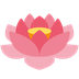 How Lotus emoji looks on Twitter.