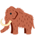 Wie Mammut Emoji auf Twitter aussieht.