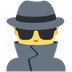 How Man Detective emoji looks on Twitter.