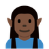 How Man Elf: Dark Skin Tone emoji looks on Twitter.