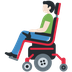 How Man in Motorized Wheelchair: Light Skin Tone emoji looks on Twitter.