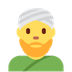 Como o emoji do Homem com turbante é exibido no Twitter.