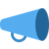 How Megaphone emoji looks on Twitter.