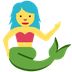 How Mermaid emoji looks on Twitter.