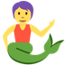 How Merperson emoji looks on Twitter.