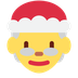 Wie Weihnachtsfrau Emoji auf Twitter aussieht.