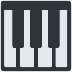 How Musical Keyboard emoji looks on Twitter.