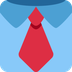 How Necktie emoji looks on Twitter.