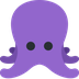 Wie Oktopus Emoji auf Twitter aussieht.