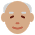 How Old Man: Medium Skin Tone emoji looks on Twitter.