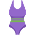 How One-Piece Swimsuit emoji looks on Twitter.