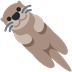 Wie Otter Emoji auf Twitter aussieht.