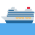 How Passenger Ship emoji looks on Twitter.