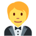 Como o emoji do Pessoa de smoking é exibido no Twitter.