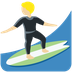 Wie Surfer(in): mittelhelle Hautfarbe Emoji auf Twitter aussieht.