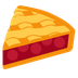 Como o emoji do Torta é exibido no Twitter.