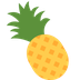 How Pineapple emoji looks on Twitter.