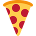 Pizza dilimi emojisi Twitter üzerinde nasıl görünüyor.