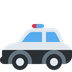 How Police Car emoji looks on Twitter.