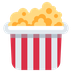 Wie Popcorn Emoji auf Twitter aussieht.