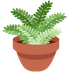 Como o emoji do Vaso com planta é exibido no Twitter.